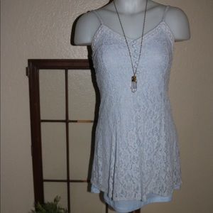 Light blue lace dress